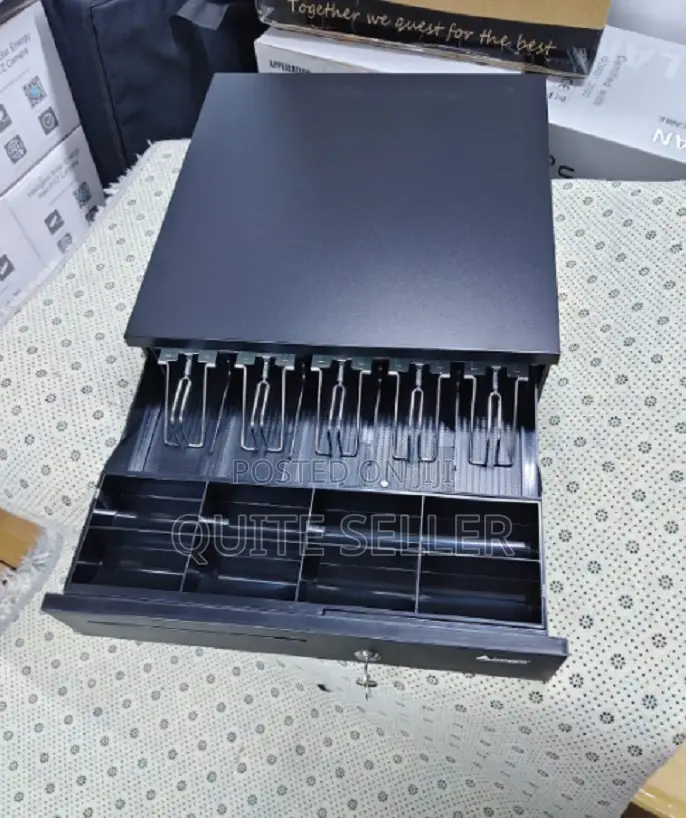 Removable Cash Drawer Box, 5 Bill/5 Coin Compartments Pos
