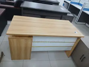 1400mm Advanced Light Wood Finish With Side Cabinet Desk