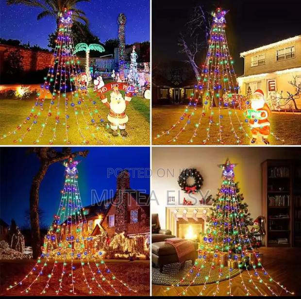 Multicoloured Led Decorative Water Fall Star - main view