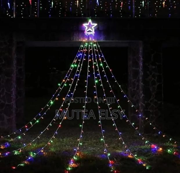 Multicoloured Led Decorative Water Fall Star - thumbnail 2