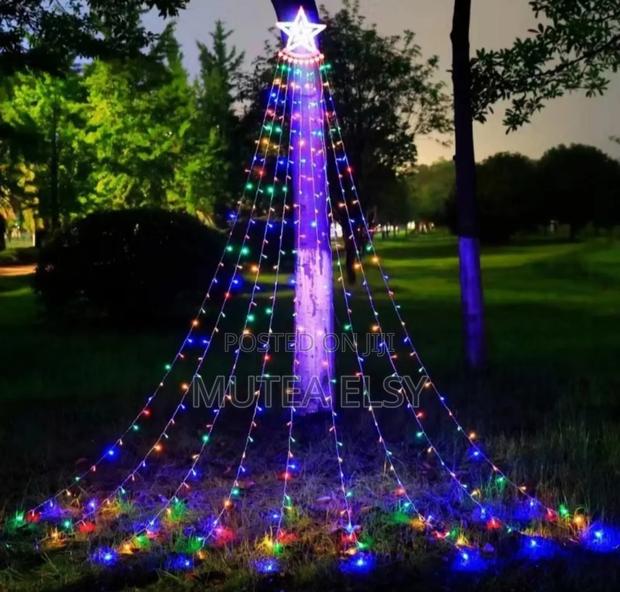 Multicoloured Led Decorative Water Fall Star - thumbnail 3