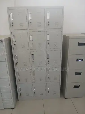 15-Locker Heavy-Duty Metal Lockers Filing Cabinet