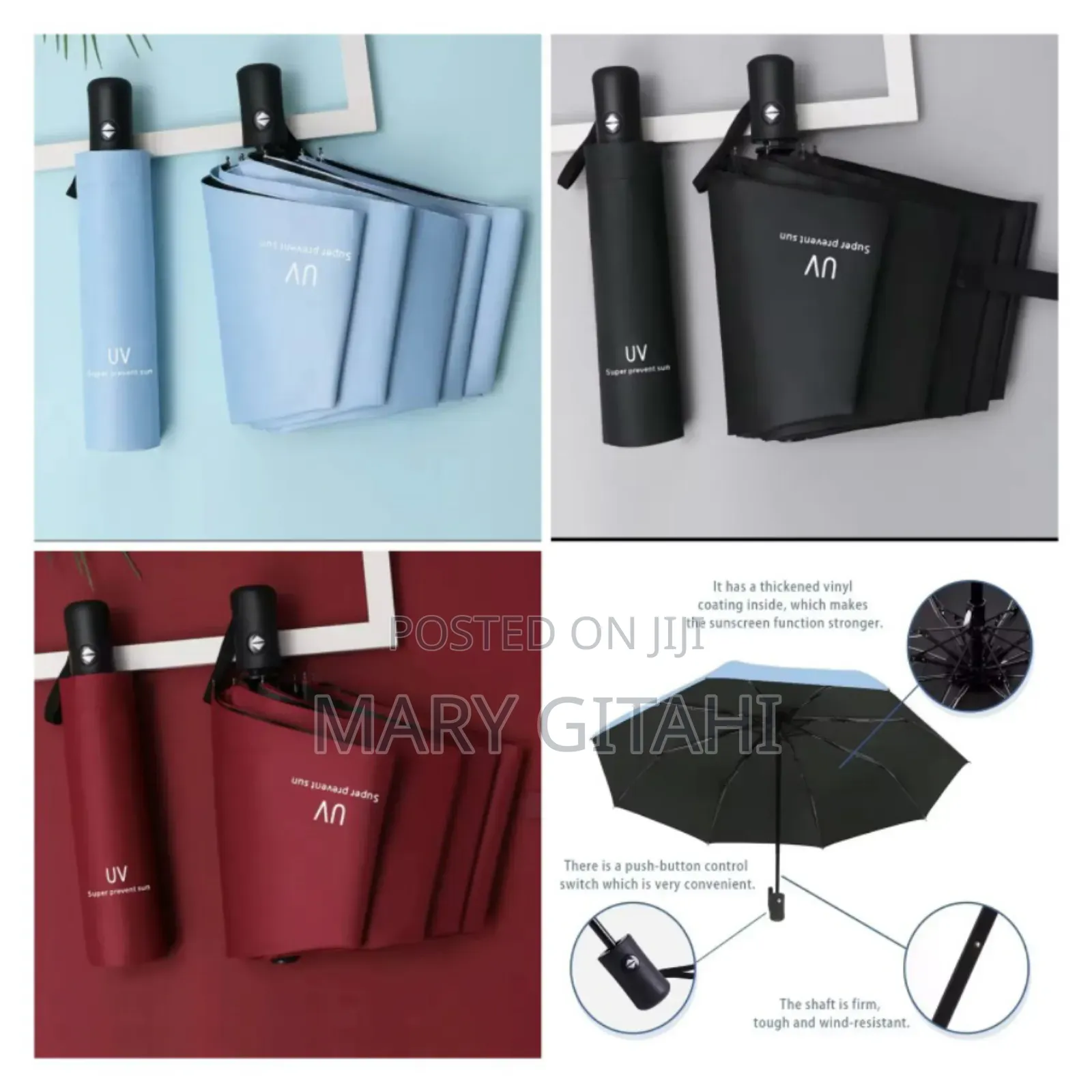 8 Ribs Travel Rain Sun Umbrellas Windproof R Travel Umbrella