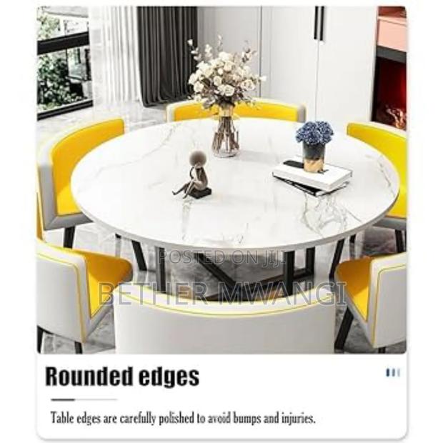 7 Pc Round Dining Table Set in Kenya - thumbnail 3