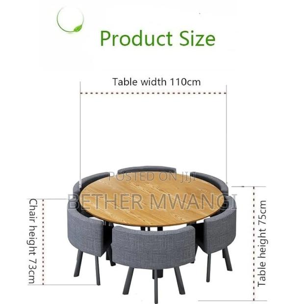 7 Pc Round Dining Table Set in Kenya - thumbnail 5