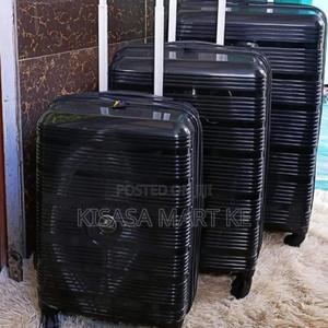 3 in 1 Unbreakable Double Zip Rubber Suitcase. - thumbnail 2