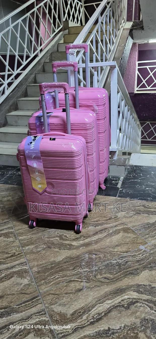 3 in 1 Unbreakable Double Zip Rubber Suitcase. - thumbnail 6