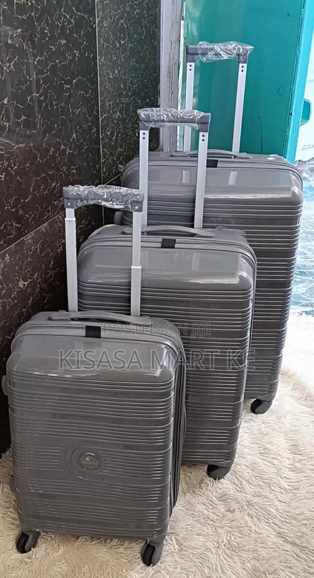 3 in 1 Unbreakable Double Zip Rubber Suitcase. - thumbnail 7