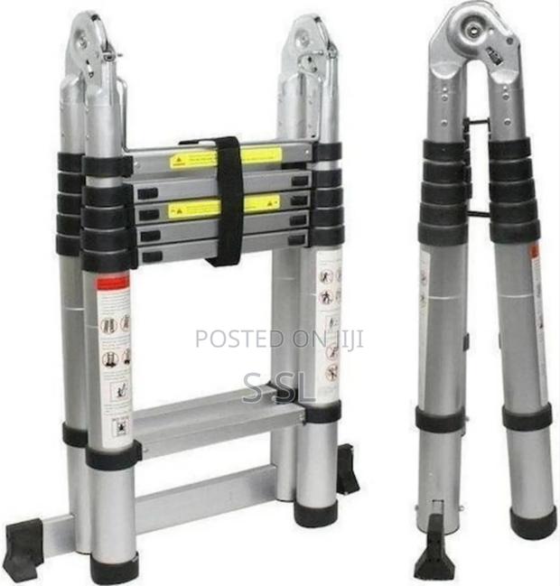 3.8m Double Telescopic Ladder Suppliers - thumbnail 2