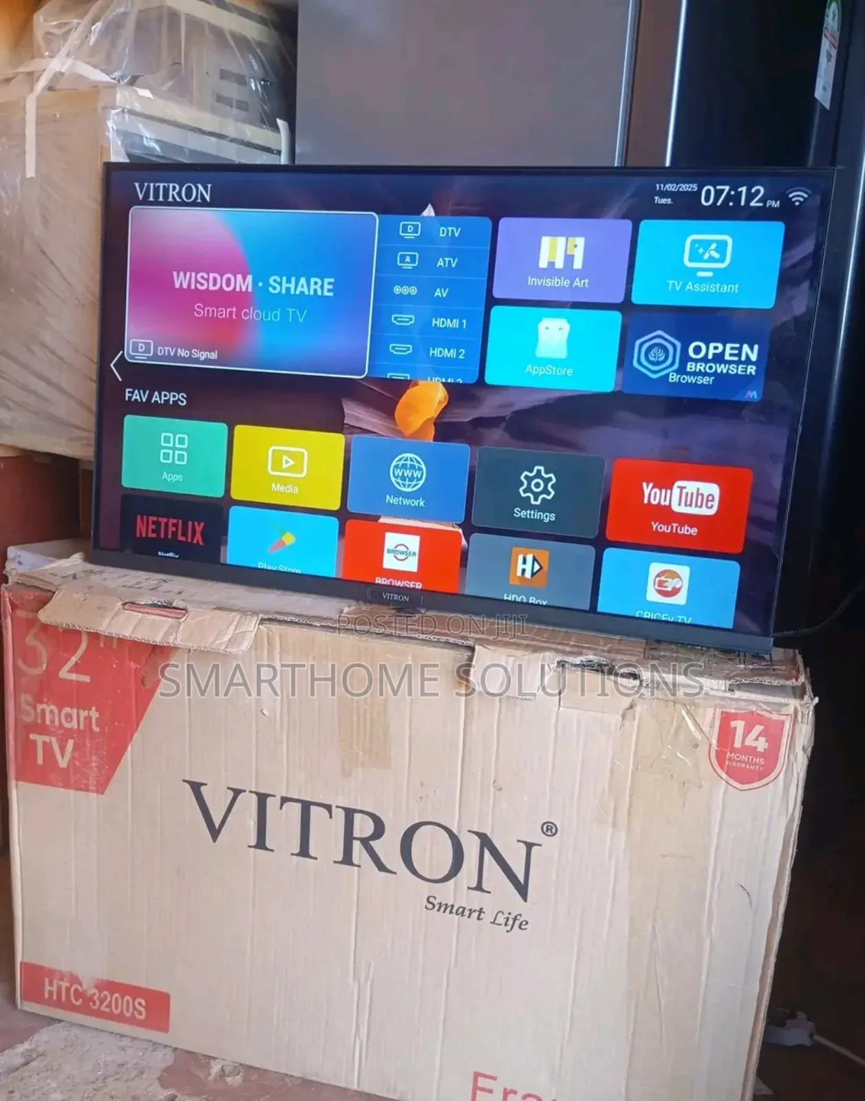 New 32 Inch Vitron Smart Tv