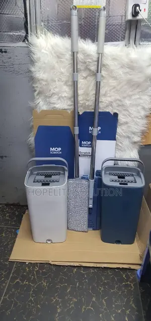 Flat Hands Mop With 2 Mop Pads
