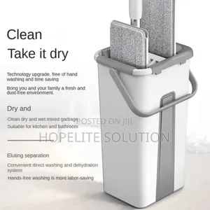 Flat Hands Mop With 2 Mop Pads