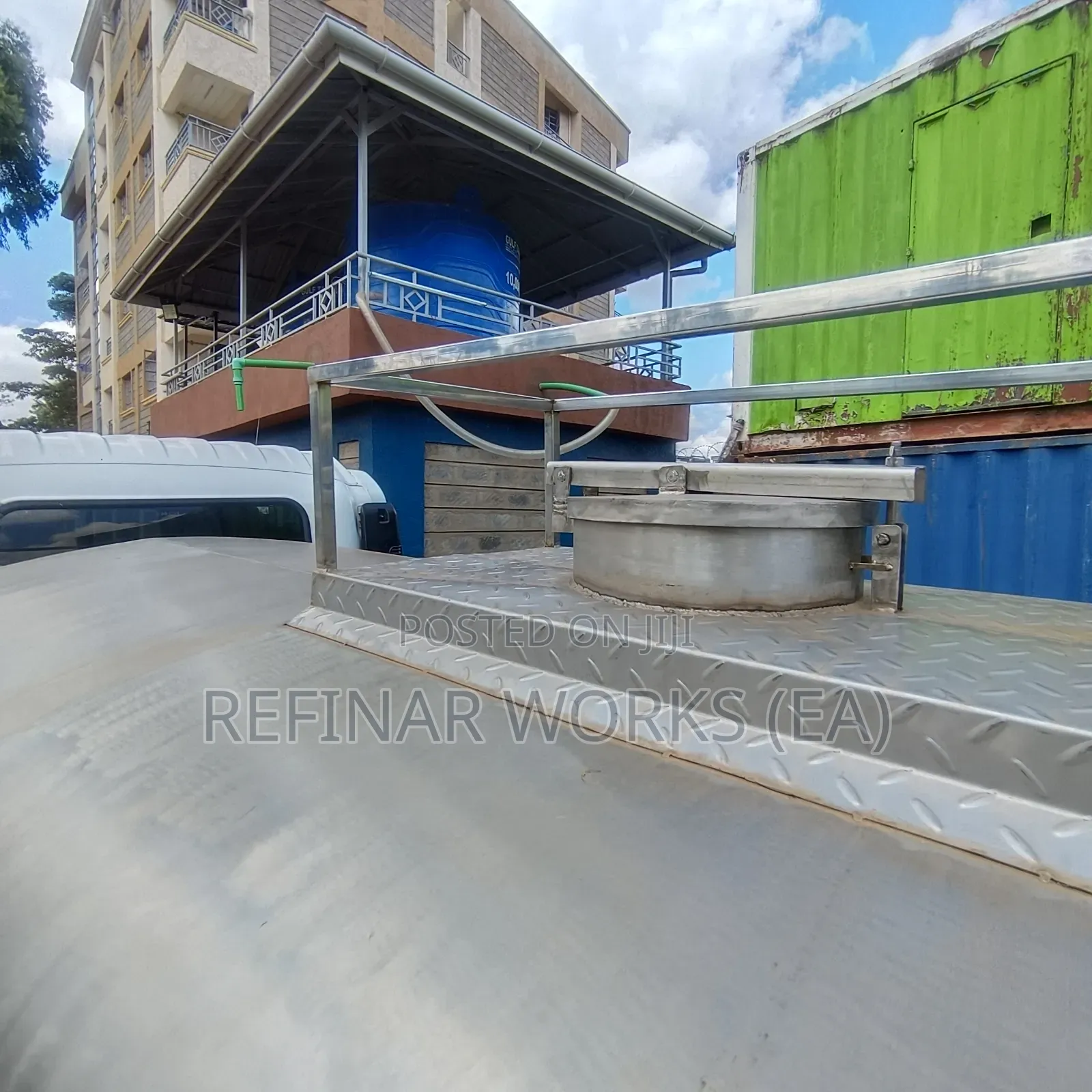 Stainless Steel Water Bowser Transporter Truck + Pump & Meter