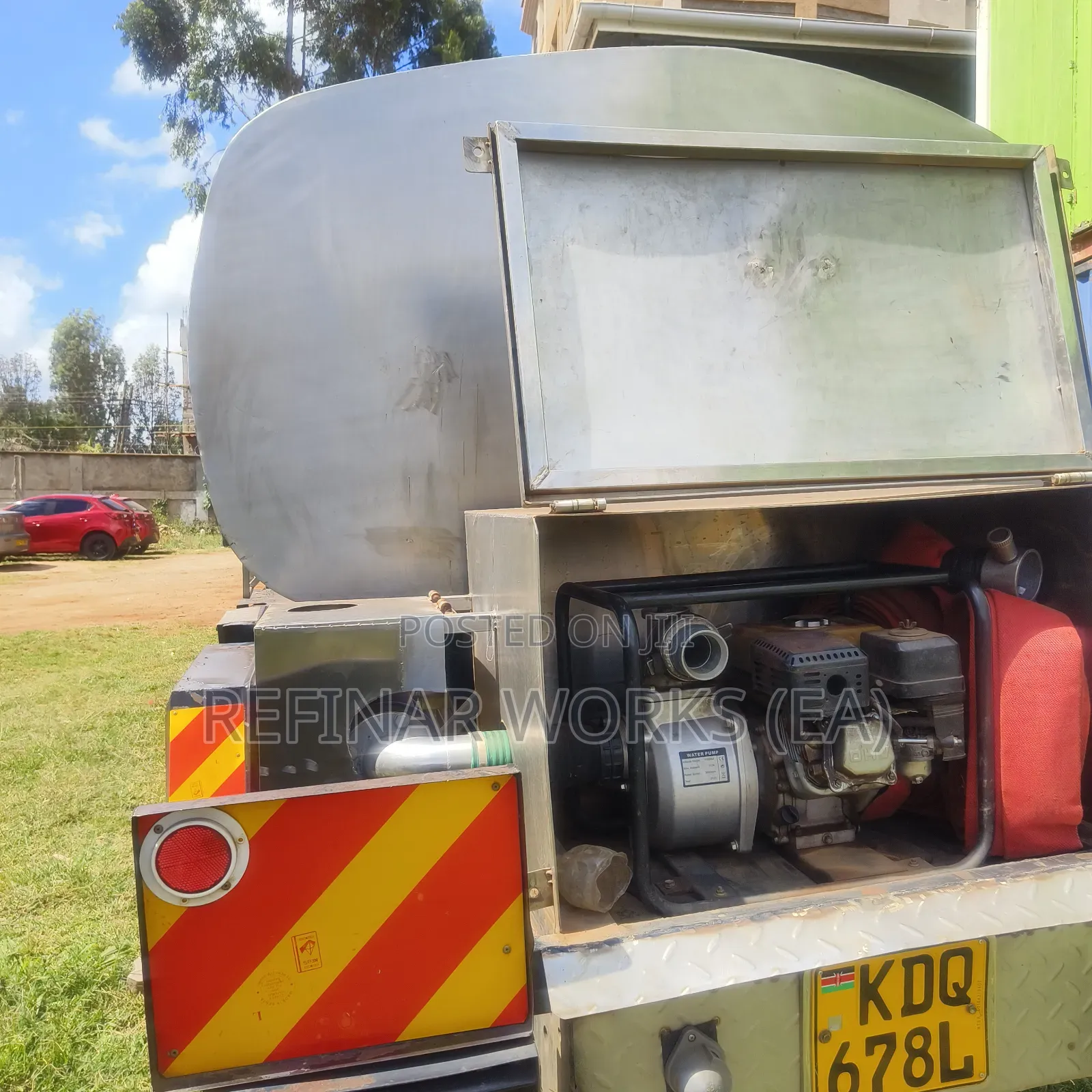 Industrial Stainless Water Tanker / Transporter Fabrication