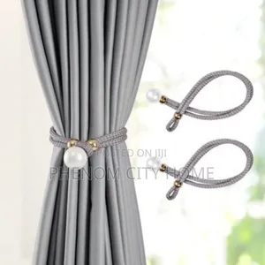Upgraded Modern Pearl Curtain Holders