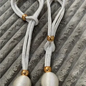 Upgraded Modern Pearl Curtain Holders