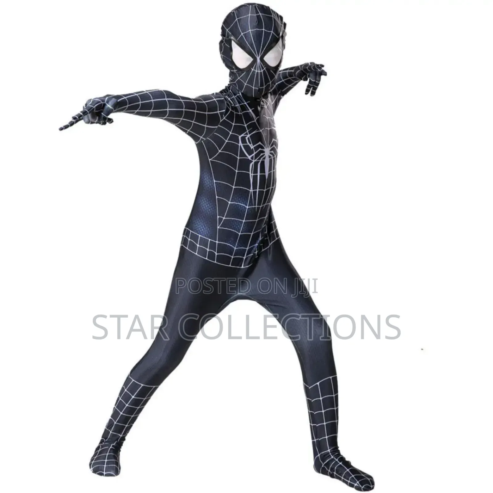 Kids Black Spiderman Costume