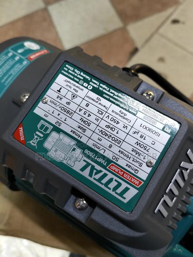 Total Water Booster Pump 1 Hp 52m Head 1 Inches Pipe - thumbnail 3