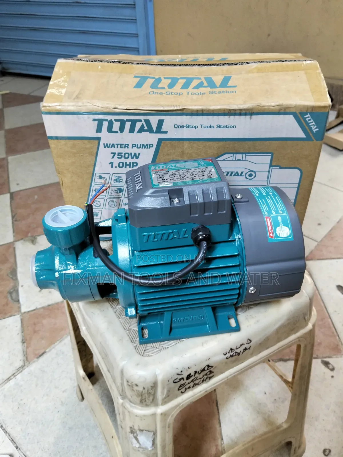 New Total Water Pump 1 Hp 52m Height 50 Litres  Per Minute