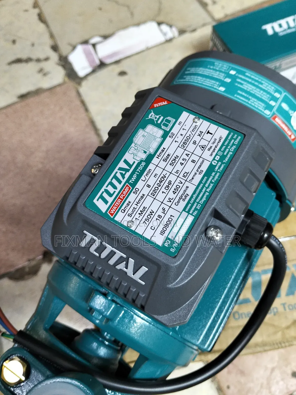 Powerful Total Surface Water Pump 1 Hp 52m 50 Litres Per Minute
