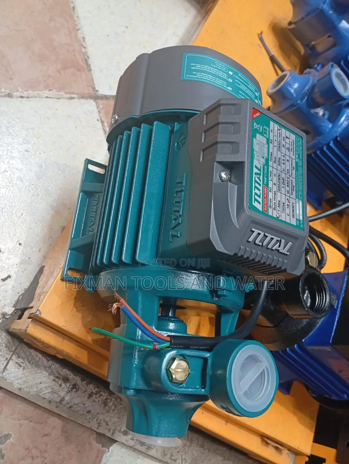 Powerful Total Surface Water Pump 1 Hp 52m 50 Litres Per Minute