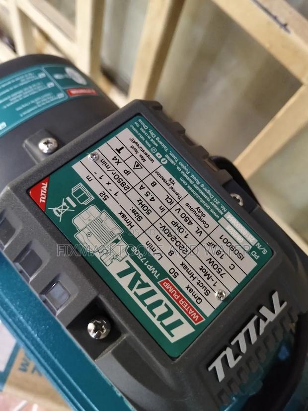 High Pressure Total Water Pump 1 Hp 52m Head 52 Litres Per Minute - thumbnail 2