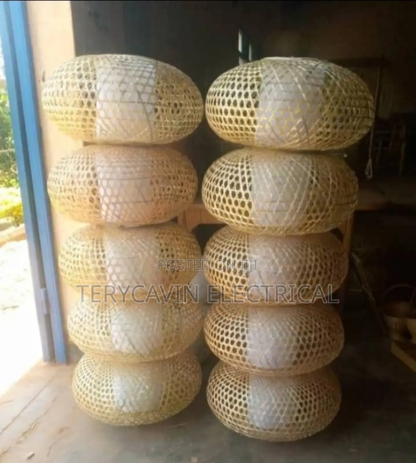 Big Bamboo Hanging Lights Shades