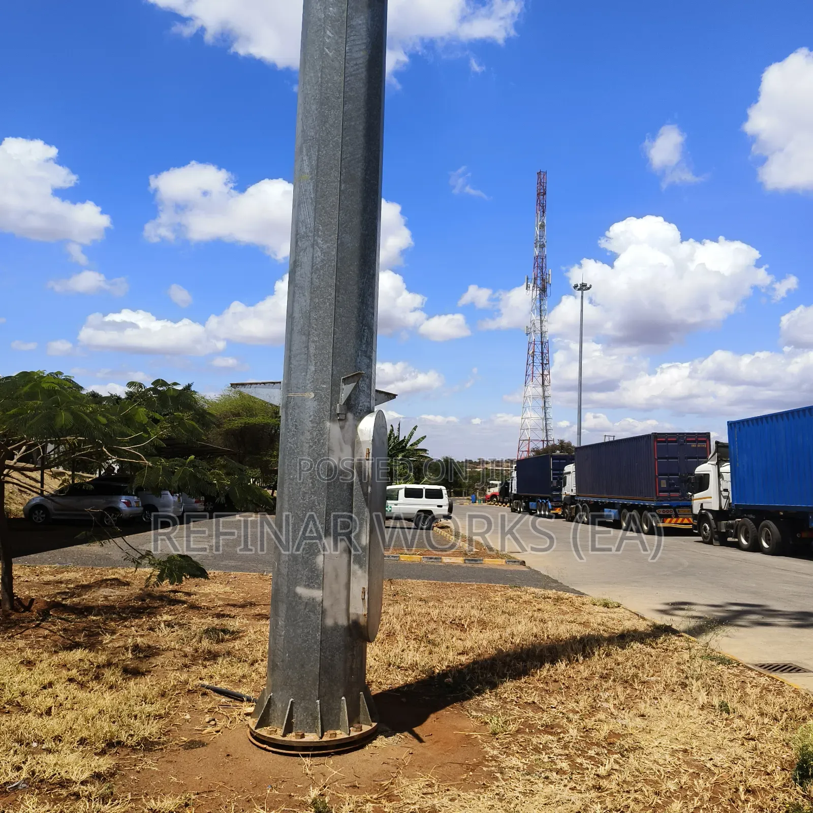 30-meter High Mast Light Pole – Airport & Stadium Use