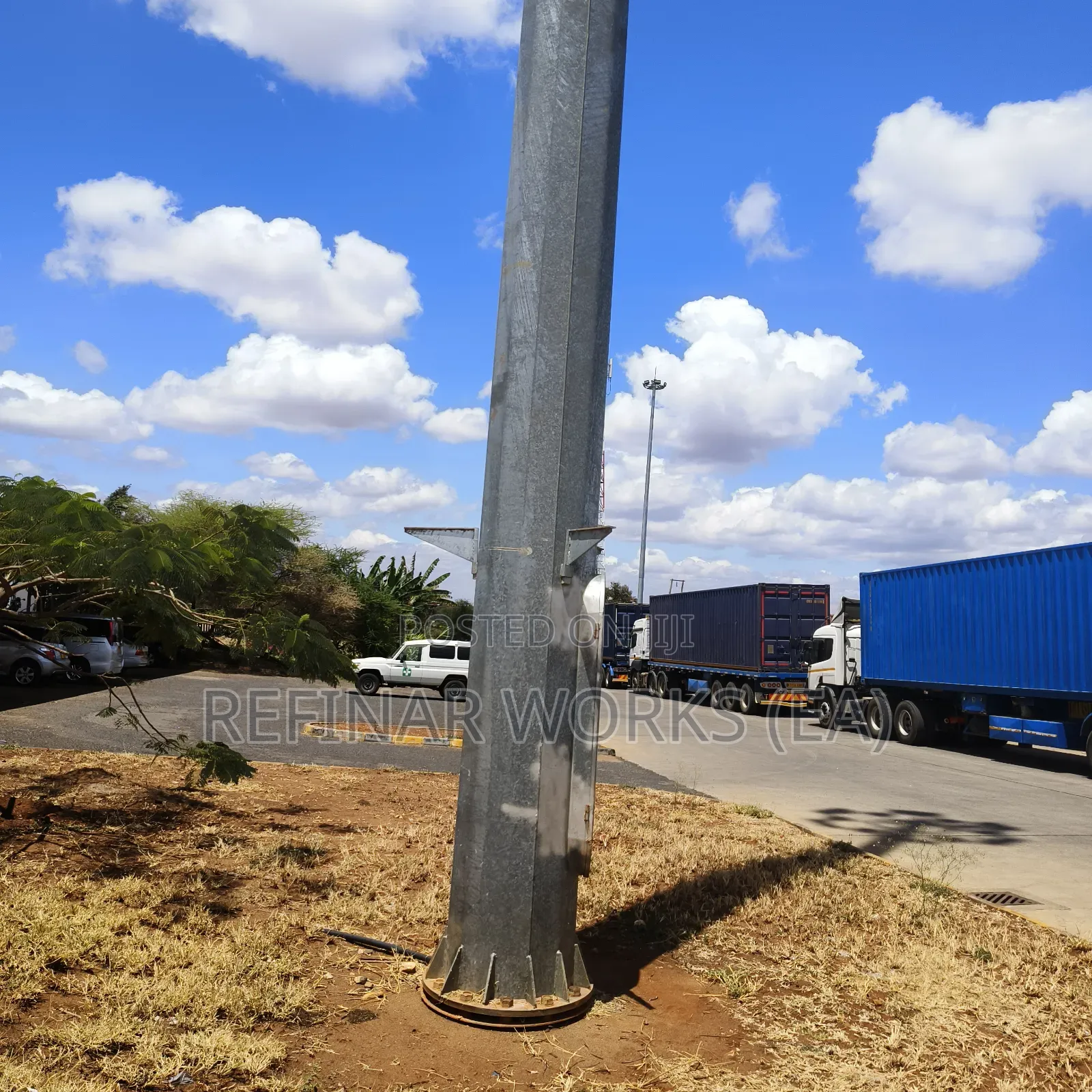 20 - 30 Meters Solar & Grid Hybrid High Mast Lighting System
