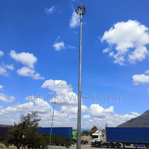 20 - 30 Meters Solar & Grid Hybrid High Mast Lighting System