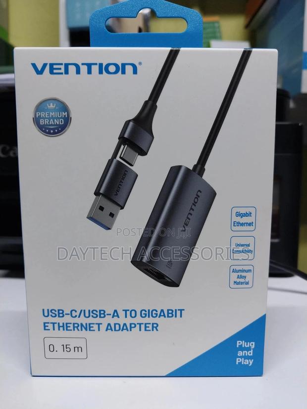 Vention Usb-C/Usb-a 0.15m to 1000m Ethernet Adapter. - thumbnail 3