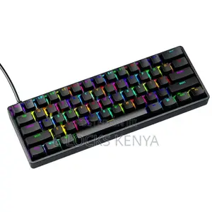 Usb Wired Hot Swappable Computer, Red Switch Gaming Keyboard 60%