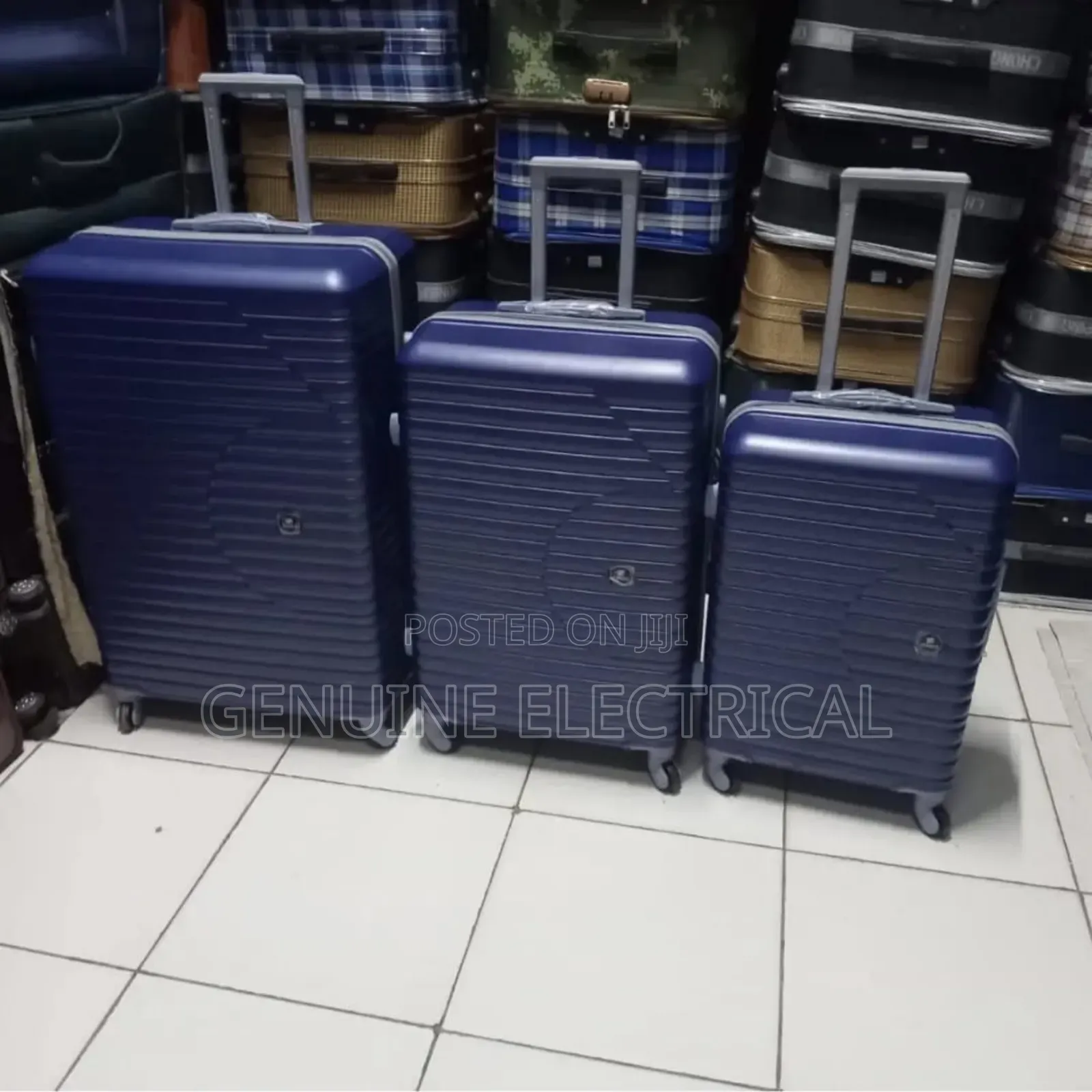 3in1 Fibre Black Suitcase