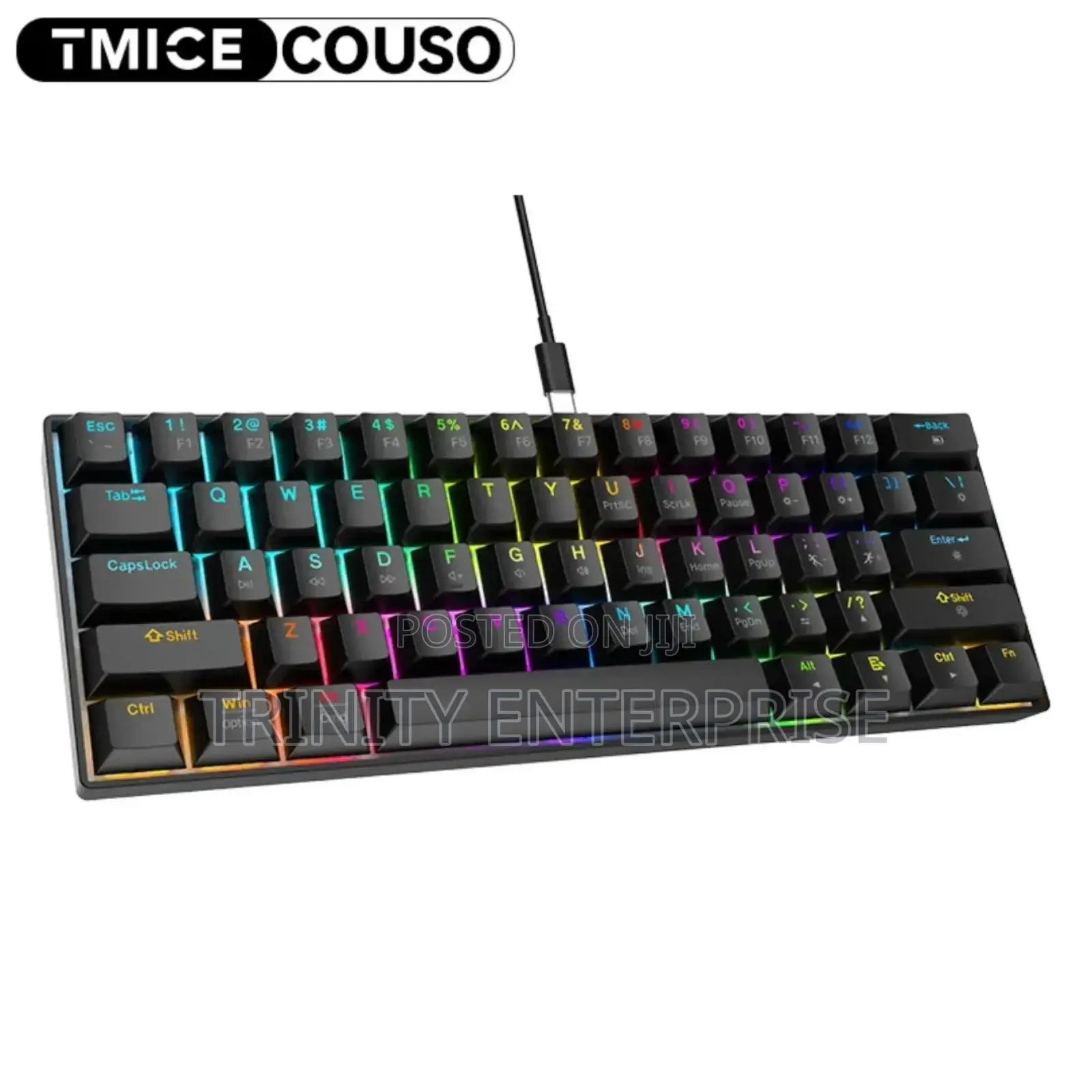 Backlit Hot Swappable Mechanical 68keys Gaming Keyboards