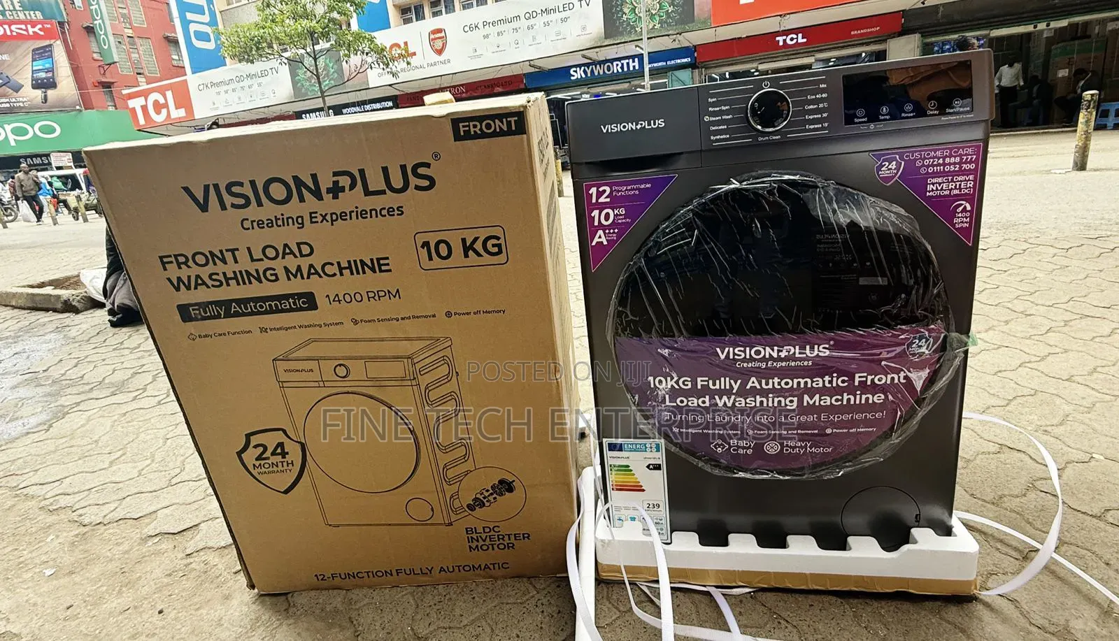 Vision Plus-Washingmachine 10kg Wash/Spin Frontload