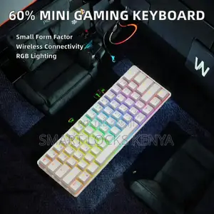 60% RGB Led Backlit Gaming Keyboard Abs Membrane Keycaps With Type C