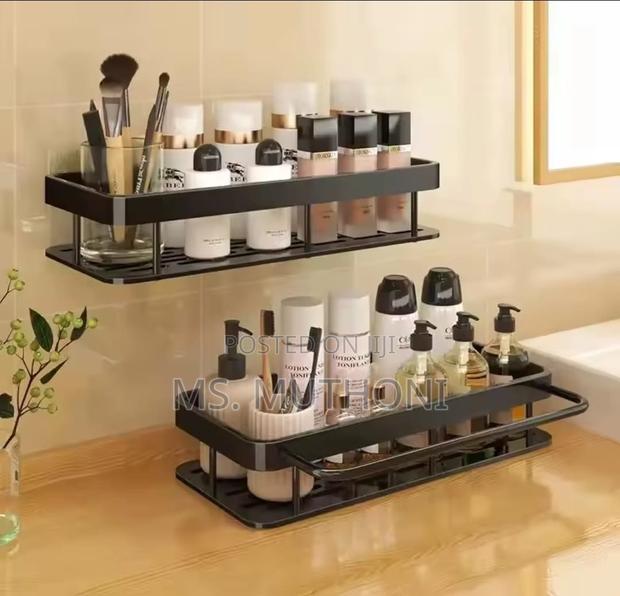 2 PCS Aluminum Alloy Rectangular Shelf With Towel Holder* - thumbnail 6