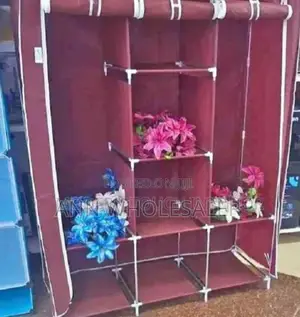 Wooden Metallic Wardrobe