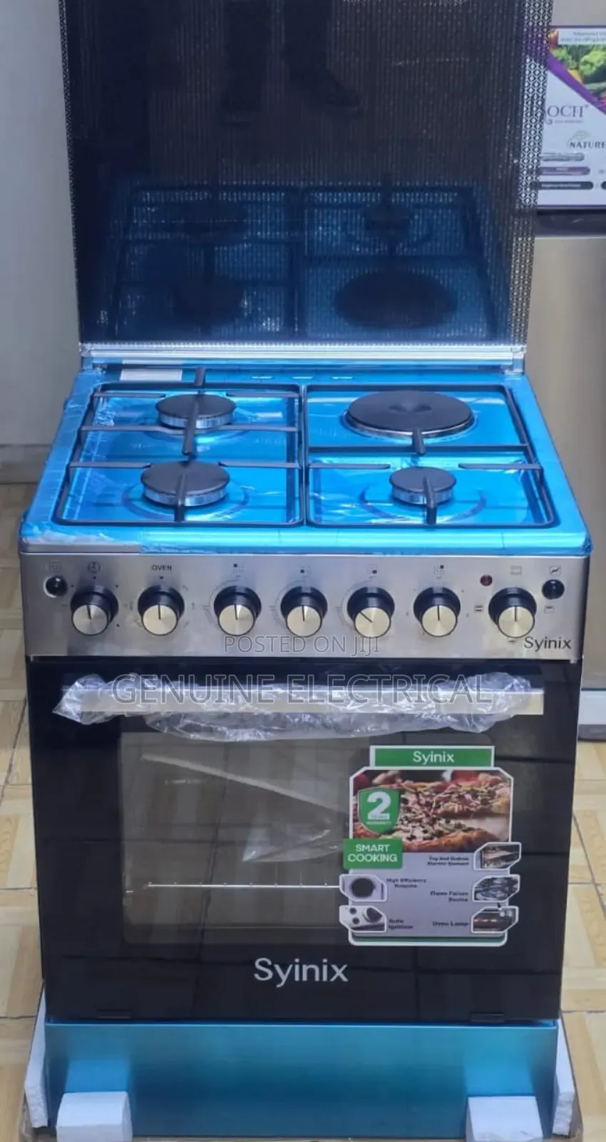 Syinix 60by60 3gas +1e Standing Cooker