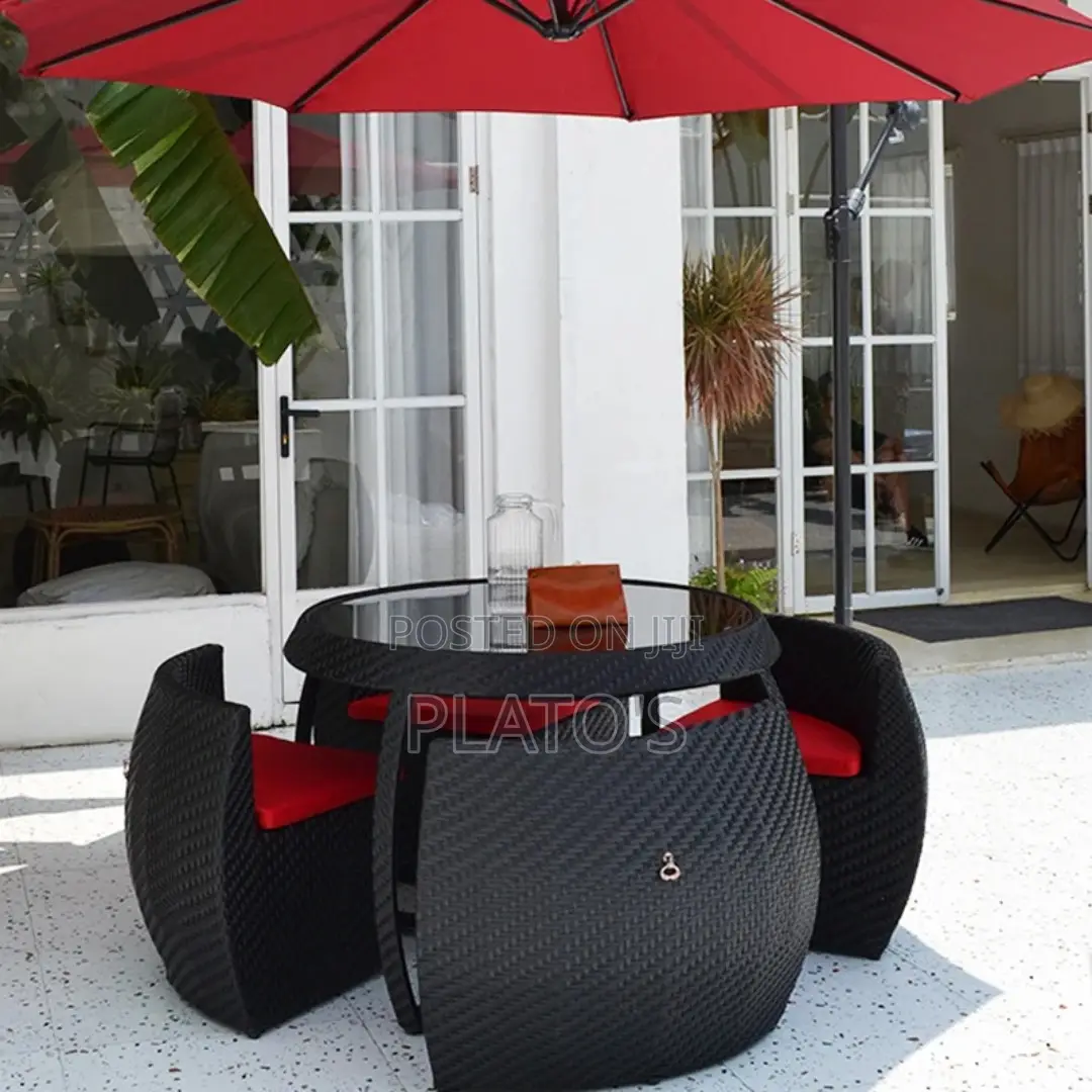 Outdoor Wicker Dining Chair Table Garden Patio Set