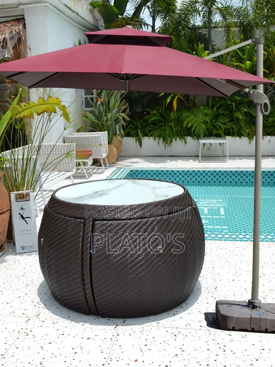 Outdoor Wicker Dining Chair Table Garden Patio Set