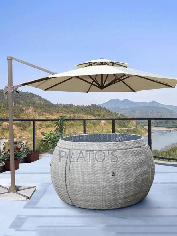 Outdoor Wicker Dining Chair Table Garden Patio Set - thumbnail 4