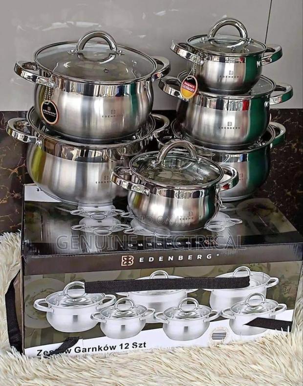 Edenburg Stainless Steel 12pcs Cookware