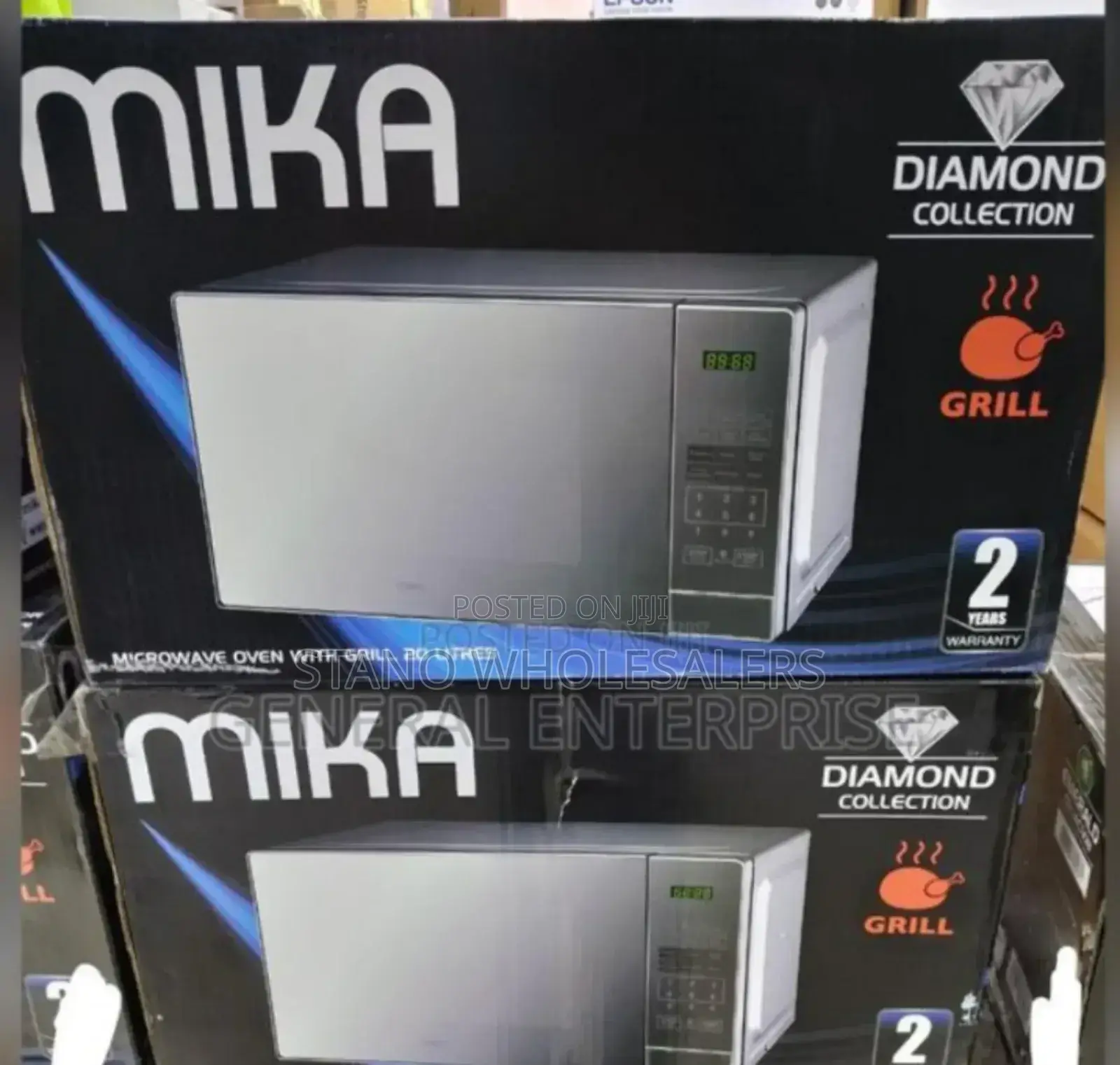 Silver Mika Digital Microwave