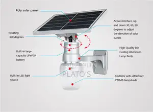 Waterproof Outdoor Led Solar Light Energy Saving 30w Apple Peach