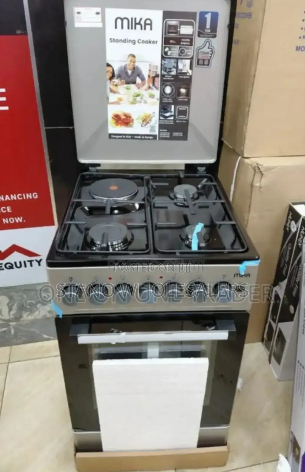 Silver Mika 50b60 3+1 Standing Cooker