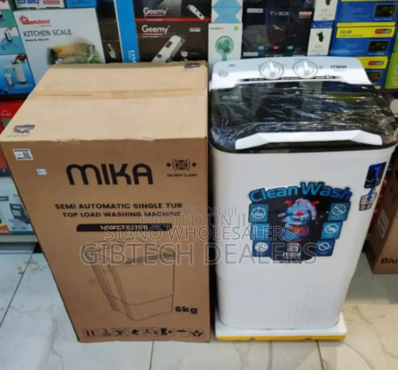With 1year Warranty. Mika 6kgs Washing Machine