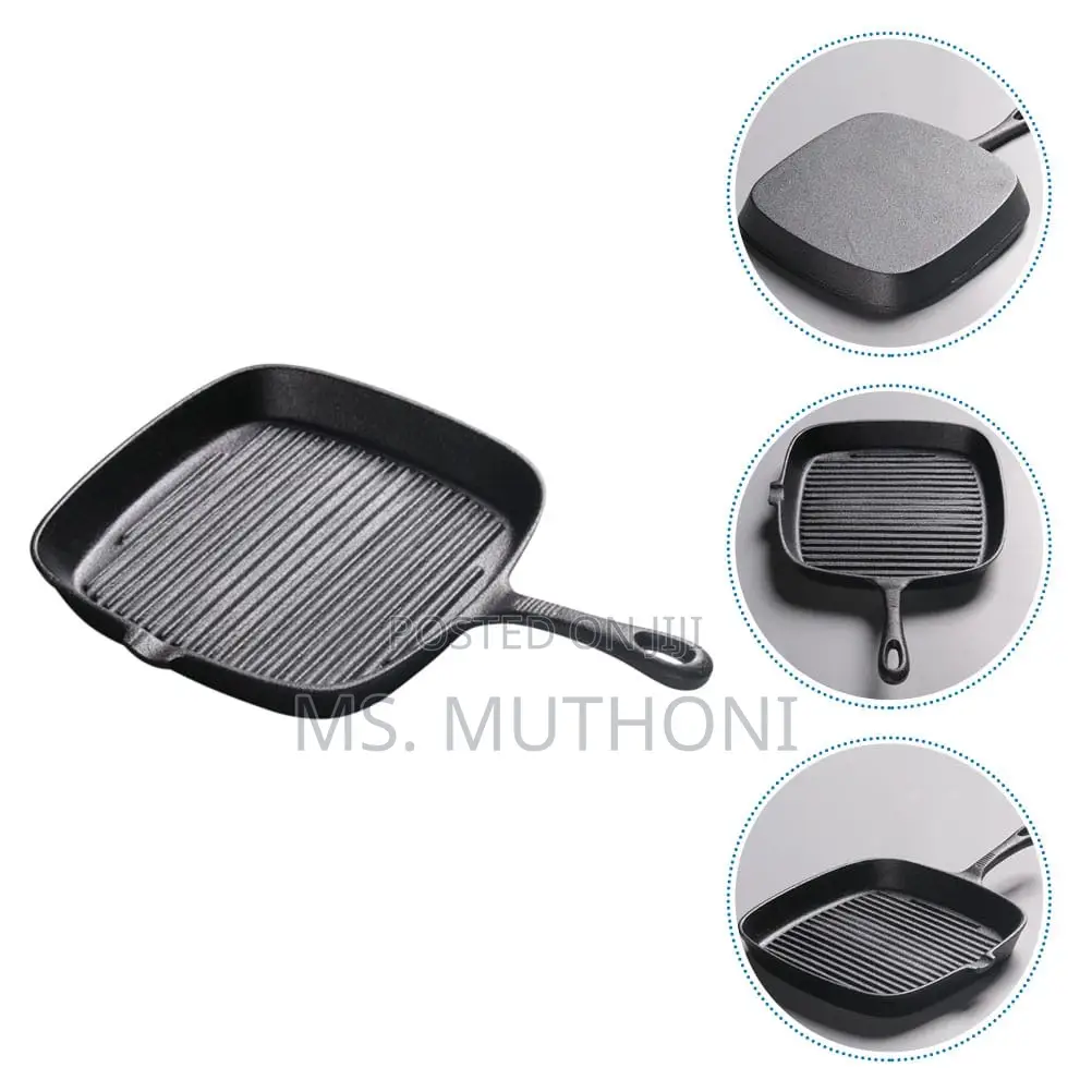 Black Griddle Pan / Steak Skillet