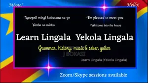 French, Spanish, Swahili, Portuguese, Lingala, English, Chinese Lesson
