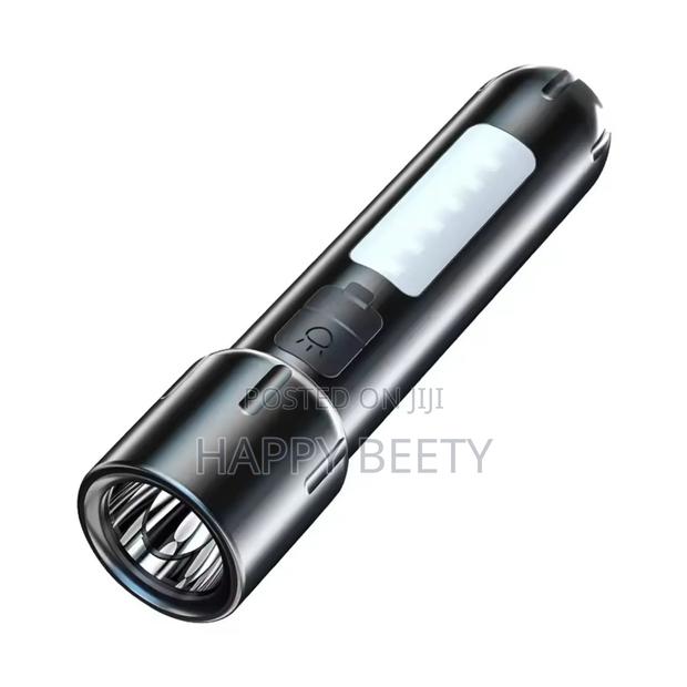 *Mini Edc Flashlights Usb Rechargeable Torch With 4 Modes Outdoor - thumbnail 2